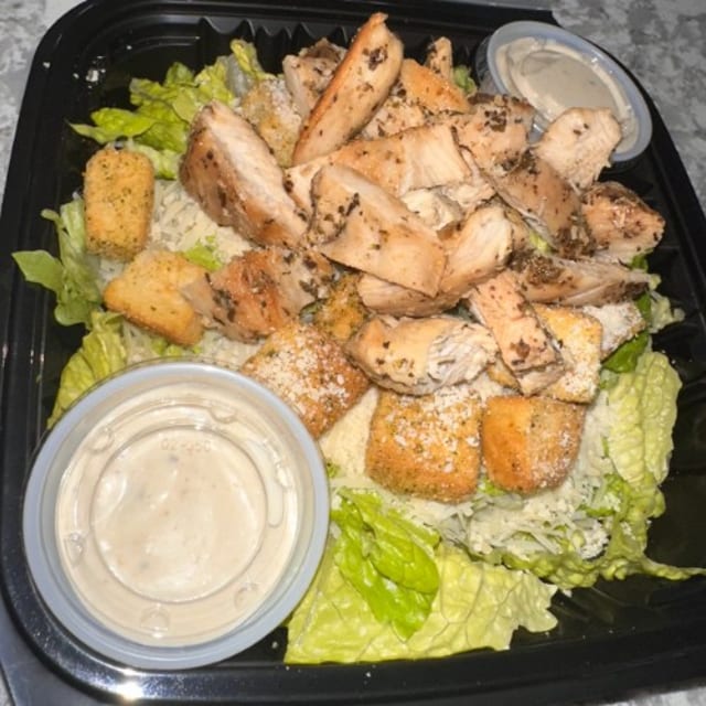Chicken Caesar Salad.